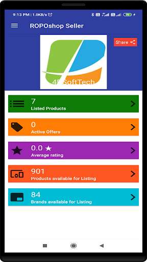 Run android online APK ROPOshop Seller - Reach More Customers in Locality from MyAndroid or emulate ROPOshop Seller - Reach More Customers in Locality using MyAndroid