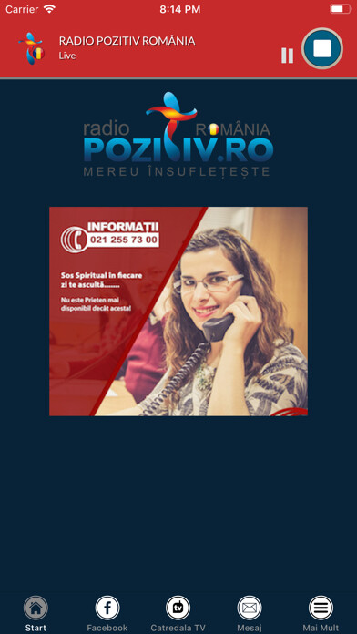 Emulate iPhone app ro.positiv.romania using MyAndroid