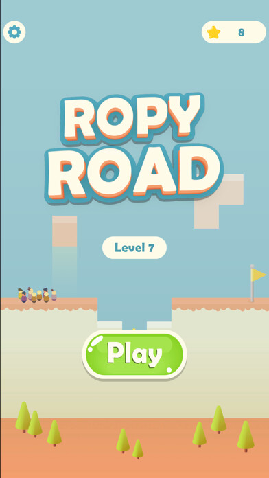 Emulate iPhone app Ropy Road using MyAndroid