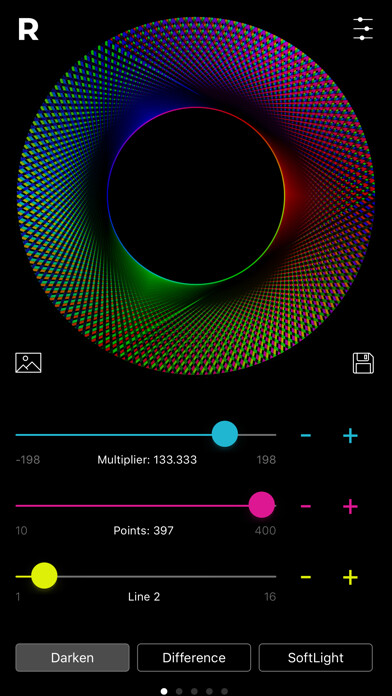 Emulate iPhone app Rosaces using MyAndroid