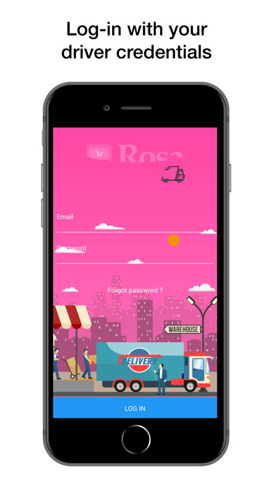 Emulate iPhone app Rosa Delivery using MyAndroid