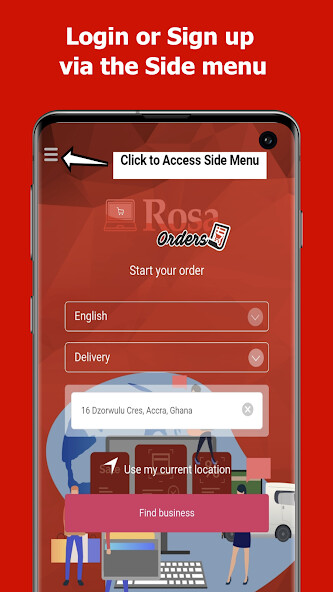 Run android online APK Rosa Orders Ghana Largest Business Directory from MyAndroid or emulate Rosa Orders Ghana Largest Business Directory using MyAndroid