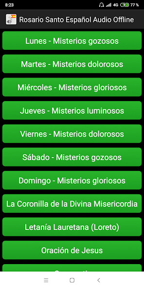 Run android online APK Rosario Español Audio from MyAndroid or emulate Rosario Español Audio using MyAndroid Run android online APK Rosario Español Audio from MyAndroid or emulate Rosario Español Audio using MyAndroid