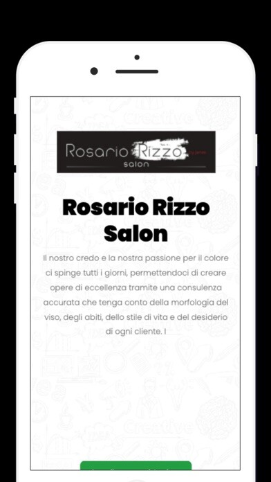 Emulate iPhone app Rosario Rizzo Salon using MyAndroid