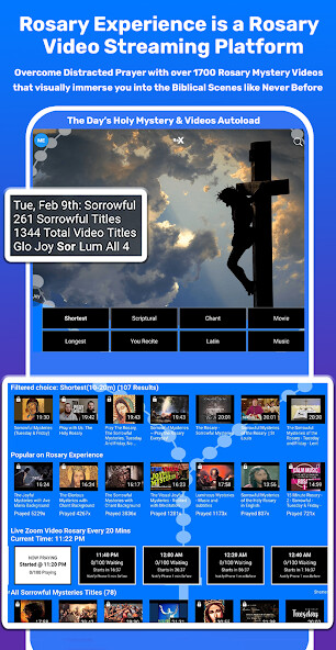 Run android online APK Rosary Experience: Video Mysteries Take You There from MyAndroid or emulate Rosary Experience: Video Mysteries Take You There using MyAndroid