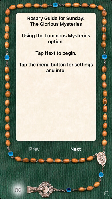Emulate iPhone app Rosary Guide using MyAndroid
