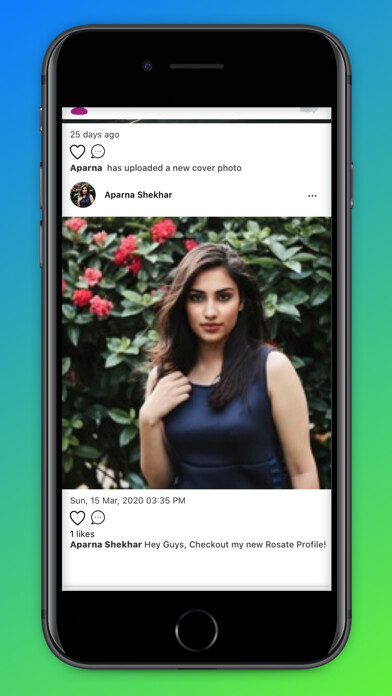 Emulate iPhone app Rosate - Dating & Friends using MyAndroid
