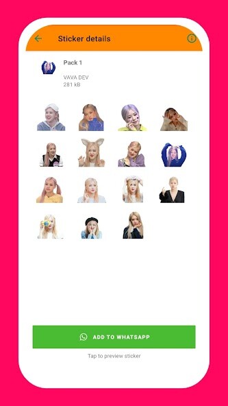 Run android online APK Rose Blackpink WAStickerApps from MyAndroid or emulate Rose Blackpink WAStickerApps using MyAndroid