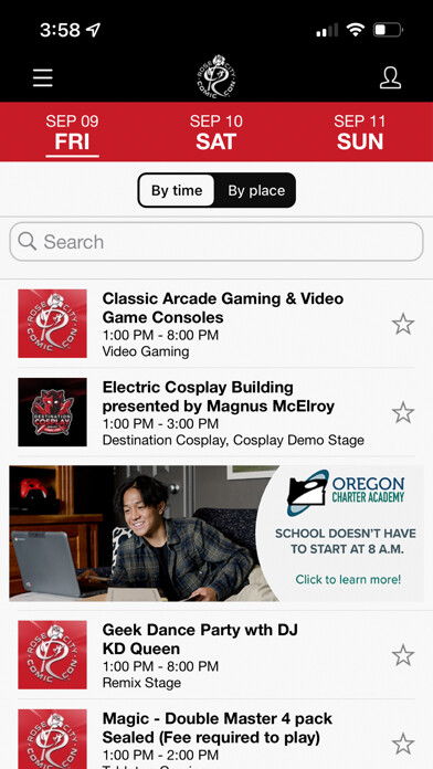 Emulate iPhone app Rose City Comic Con 2022 using MyAndroid Emulate iPhone app Rose City Comic Con 2022 using MyAndroid