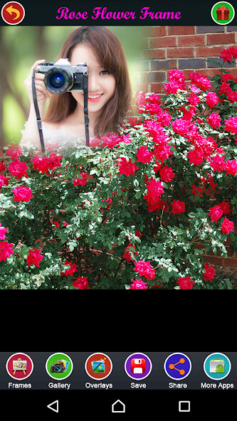 Emulate Android APK Rose Flower Frame