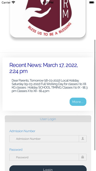 Emulate iPhone app Rose Mary Public School using MyAndroid Emulate iPhone app Rose Mary Public School using MyAndroid