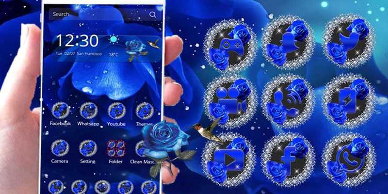 Emulate Android APK Rose theme Magic Blue Rose Emulate Android APK Rose theme Magic Blue Rose