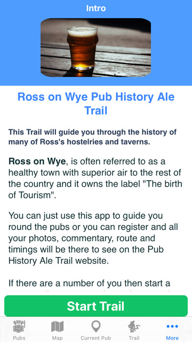 Emulate iPhone app Ross Pub History Ale Trail using MyAndroid Emulate iPhone app Ross Pub History Ale Trail using MyAndroid