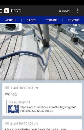 Run android online APK Rostocker Yachtclub e.V. from MyAndroid or emulate Rostocker Yachtclub e.V. using MyAndroid