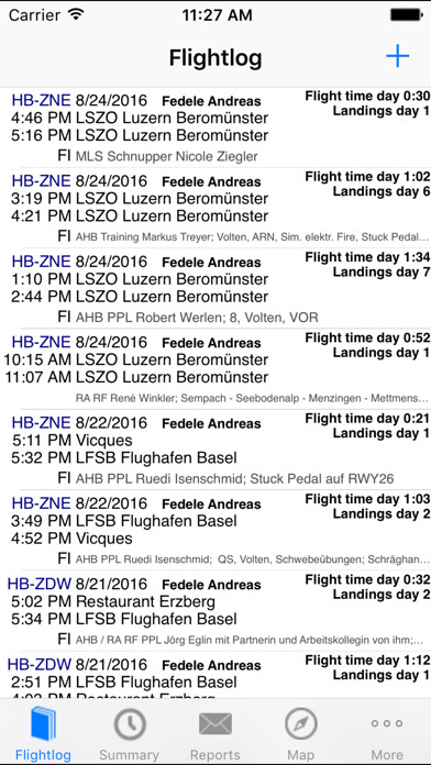 Emulate iPhone app ROTAIR FlightLog using MyAndroid Emulate iPhone app ROTAIR FlightLog using MyAndroid