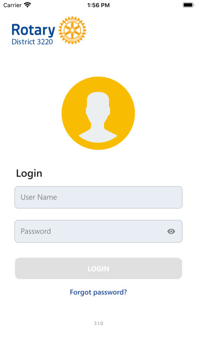 Emulate iPhone app Rotary Directory: District3220 using MyAndroid