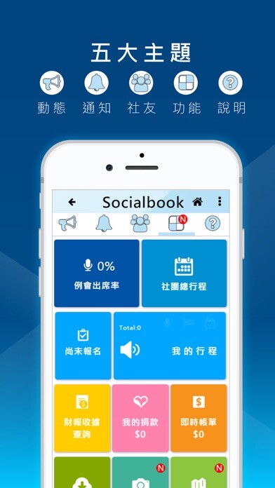 Emulate iPhone app Rotary Socialbook using MyAndroid