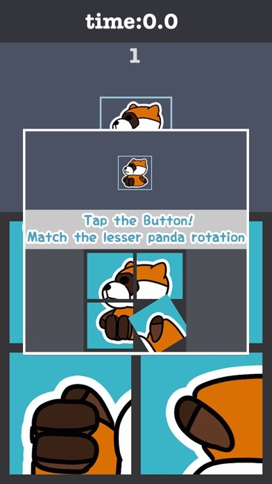 Emulate iPhone app Rotate Lesser Panda Puzzle using MyAndroid