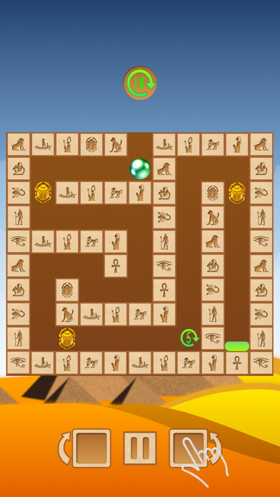 Emulate iPhone app Rotate the maze: Gold of Egypt using MyAndroid
