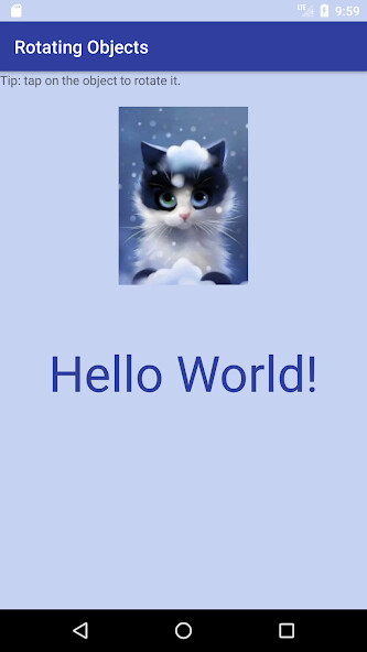 Run android online APK Rotating objects from MyAndroid or emulate Rotating objects using MyAndroid