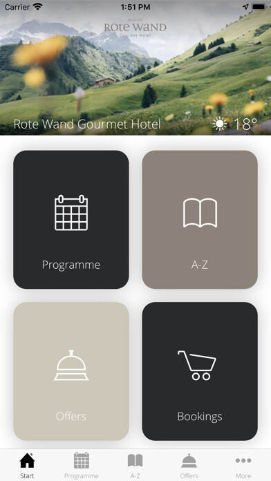 Emulate iPhone app Rote Wand Gourmet Hotel using MyAndroid