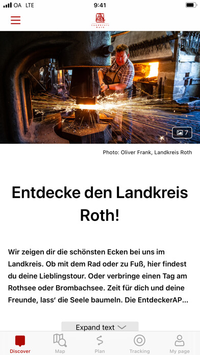 Emulate iPhone app Roth County DiscoverApp using MyAndroid