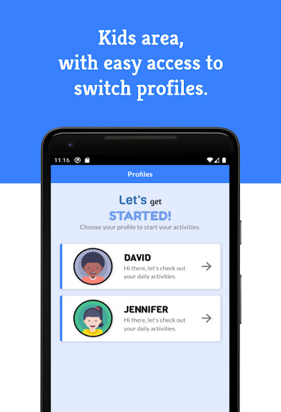 Run android online APK Rotininha: Organizes Childrens Routine and Tasks from MyAndroid or emulate Rotininha: Organizes Childrens Routine and Tasks using MyAndroid