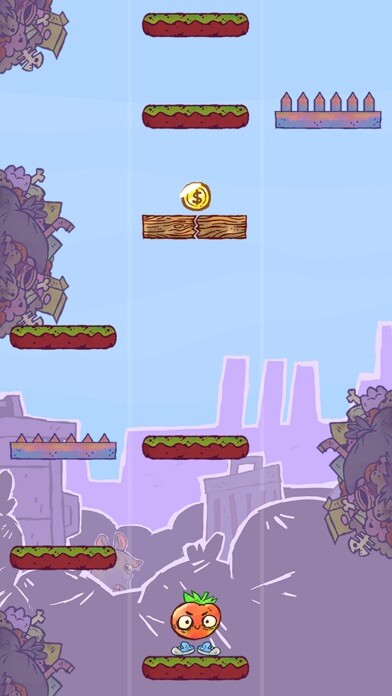 Emulate iPhone app Rotten Escape: Jump action using MyAndroid