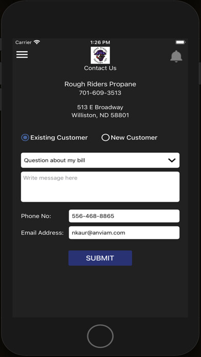 Emulate iPhone app Rough Riders Propane using MyAndroid