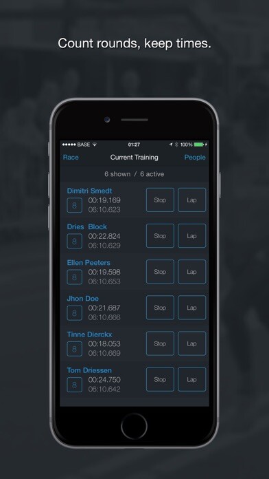 Emulate iPhone app RoundCount - Count rounds, keep times. using MyAndroid Emulate iPhone app RoundCount - Count rounds, keep times. using MyAndroid