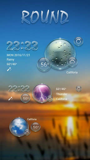 Emulate Android APK Round GO Weather Widget Theme Emulate Android APK Round GO Weather Widget Theme
