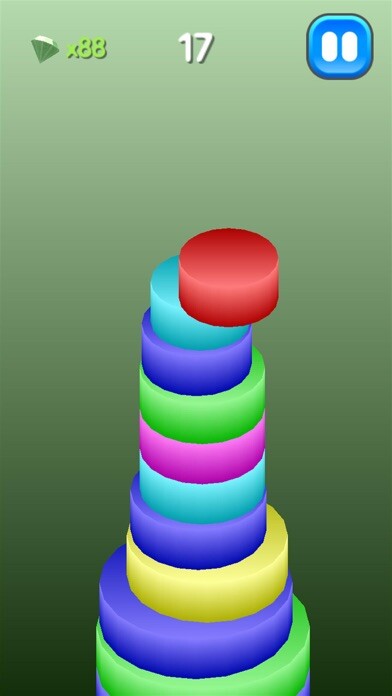 Emulate iPhone app Round Tower - Color Stack using MyAndroid