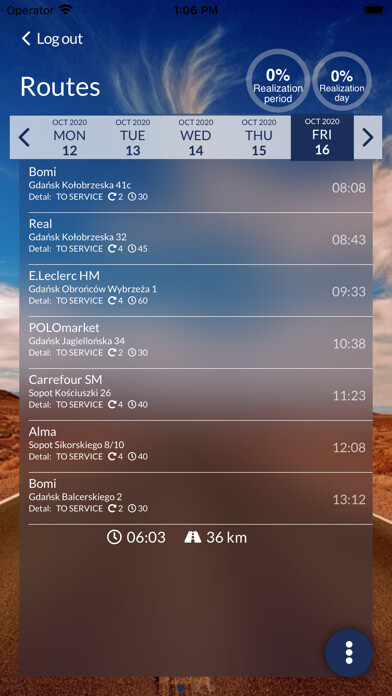 Emulate iPhone app route.plus using MyAndroid