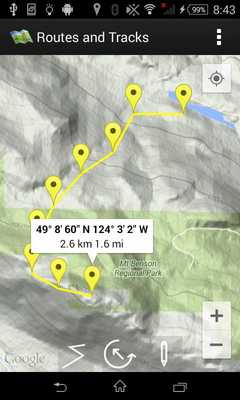 Emulate Android APK Routes and Tracks