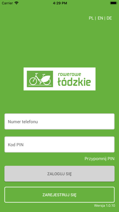 Emulate iPhone app Rowerowe ?dzkie using MyAndroid