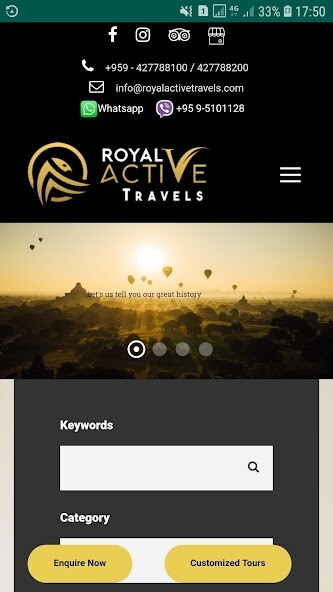 Run android online APK Royal Active Travels from MyAndroid or emulate Royal Active Travels using MyAndroid