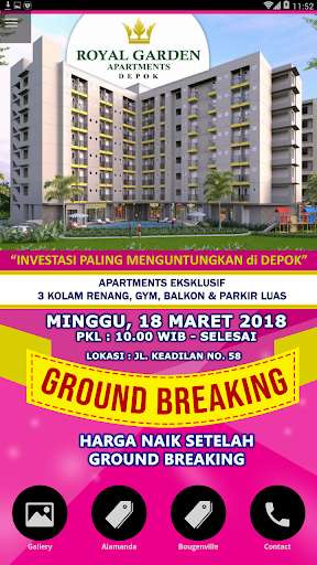 Emulate Android APK Royal Garden Apartments