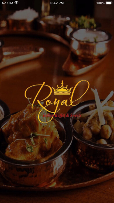 Emulate iPhone app Royal Indian Buffet using MyAndroid