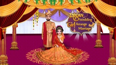 Emulate iPhone app Royal Indian Girl Wedding using MyAndroid