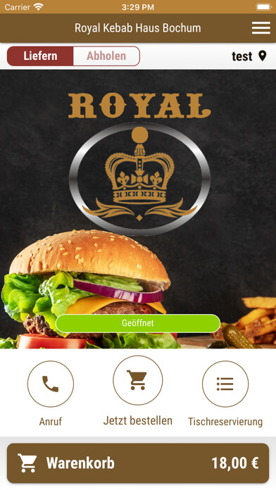 Emulate iPhone app Royal Kebab Haus Bochum using MyAndroid Emulate iPhone app Royal Kebab Haus Bochum using MyAndroid