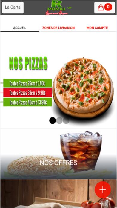 Emulate iPhone app Royal Pizza Valence using MyAndroid Emulate iPhone app Royal Pizza Valence using MyAndroid