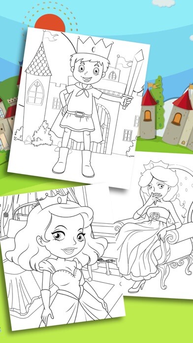 Emulate iPhone app Royal Princess - coloring book for girls to paint and color fairy tales using MyAndroid Emulate iPhone app Royal Princess - coloring book for girls to paint and color fairy tales using MyAndroid
