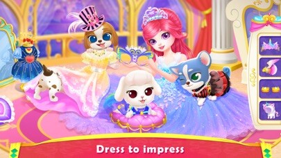 Emulate iPhone app Royal Puppy Costume Party using MyAndroid