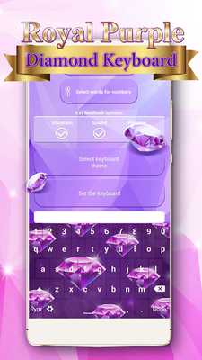 Emulate Android APK Royal Purple Diamond Keyboard