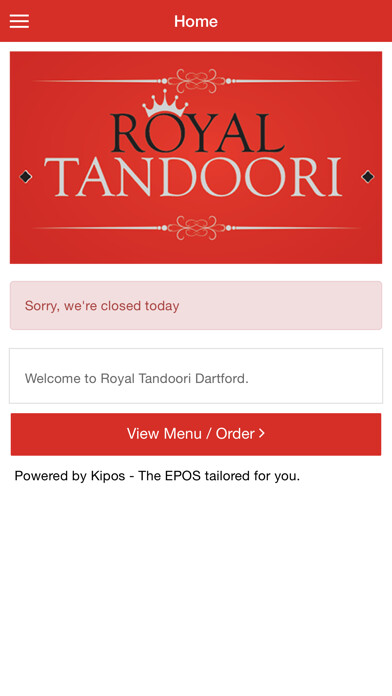 Emulate iPhone app Royal Tandoori Dartford using MyAndroid Emulate iPhone app Royal Tandoori Dartford using MyAndroid