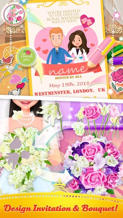 Emulate iPhone app Royal Wedding Party Planner using MyAndroid