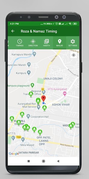 Run android online APK Roza  Namaz Timing from MyAndroid or emulate Roza  Namaz Timing using MyAndroid
