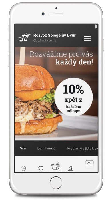 Emulate iPhone app Rozvoz Spiegeluv Dvur using MyAndroid Emulate iPhone app Rozvoz Spiegeluv Dvur using MyAndroid