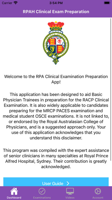 Emulate iPhone app RPA Clinical Exam Prep using MyAndroid