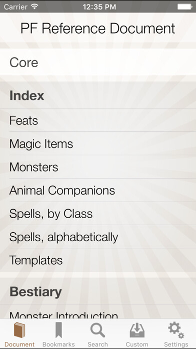 Emulate iPhone app RPG Books using MyAndroid